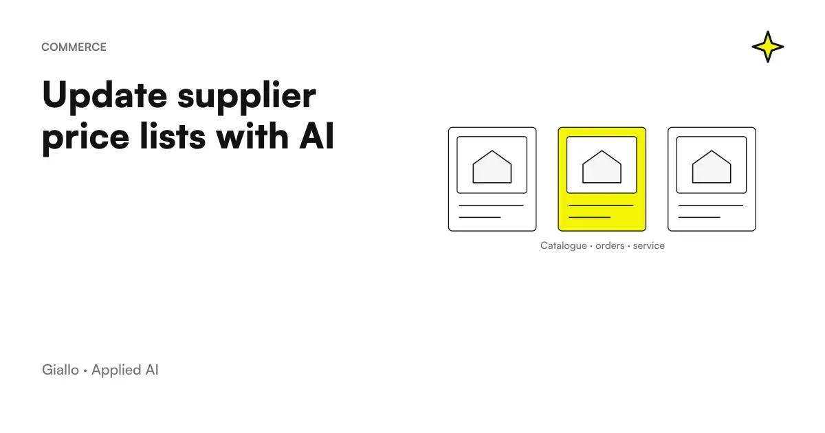 Update AI supplier lists: comparison between received version and catalog with prices and packages to be approved