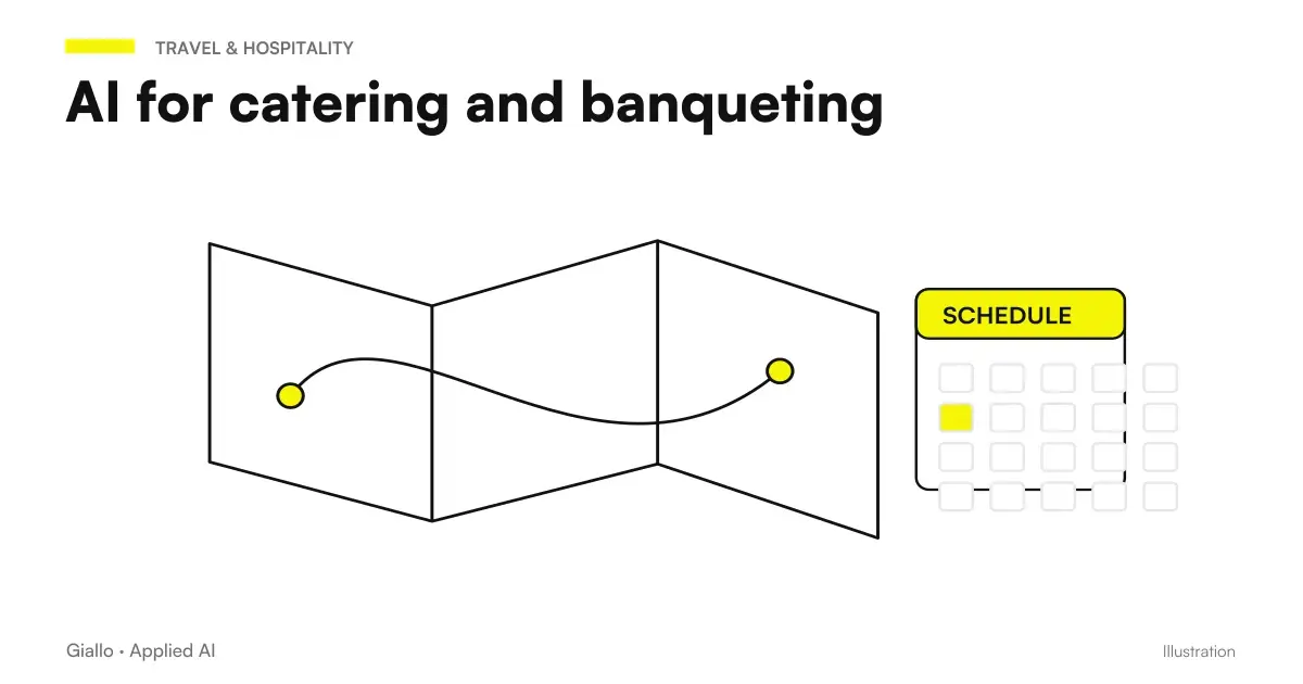 AI for catering and banqueting: from the request of the event to the draft estimate, with inspection on location and allergen tags for the buffet