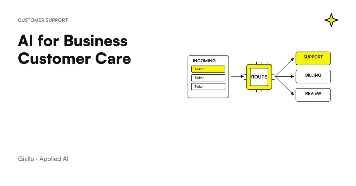 Artificial intelligence for business customer care: chatbots and AI agents