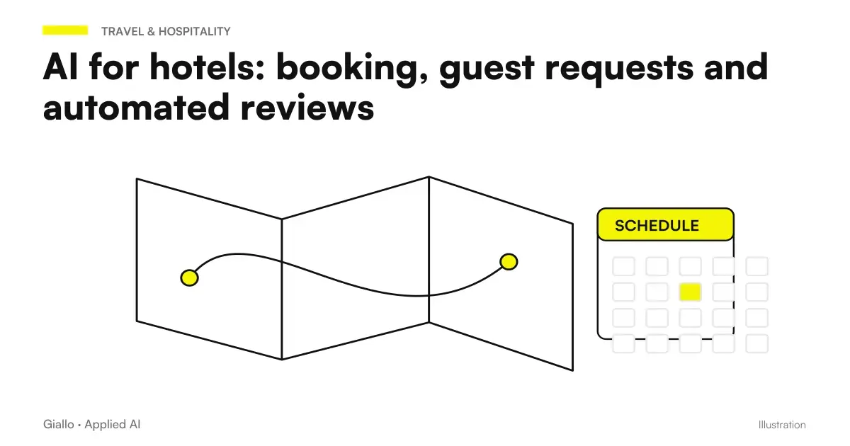 AI per hotel: the reception of a hotel flanked by an assistant who answers to guests on email and WhatsApp