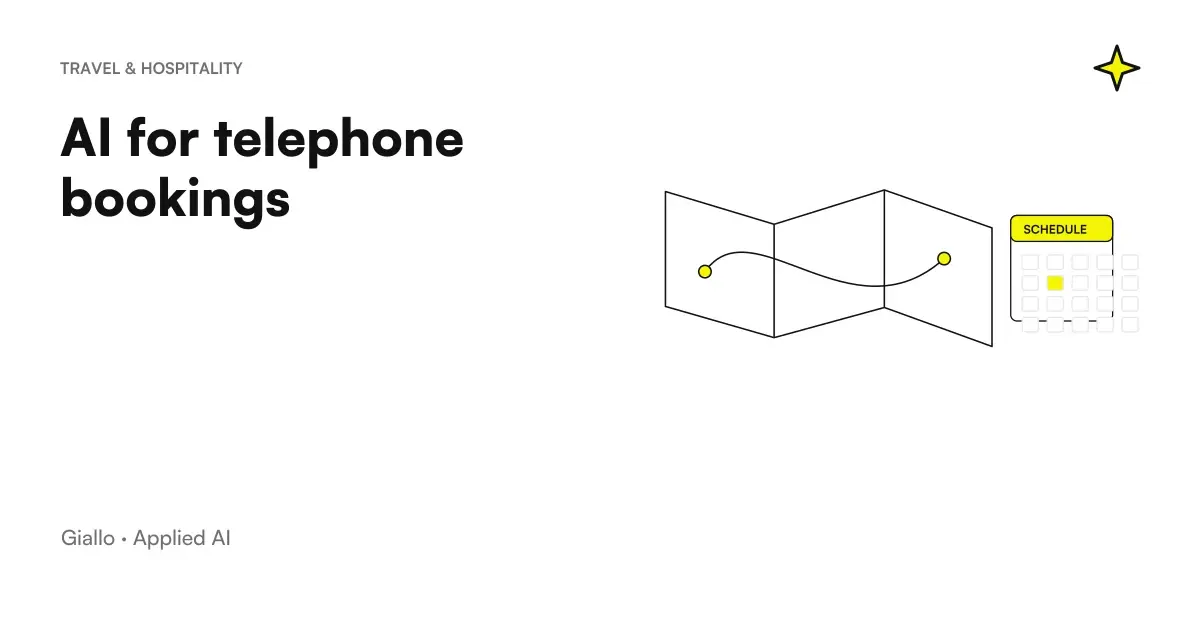 AI system that manages the telephone reservations of a business