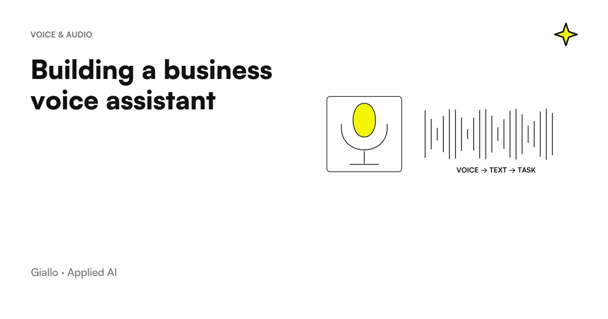 Components of a Tailored Business Voice Assistant