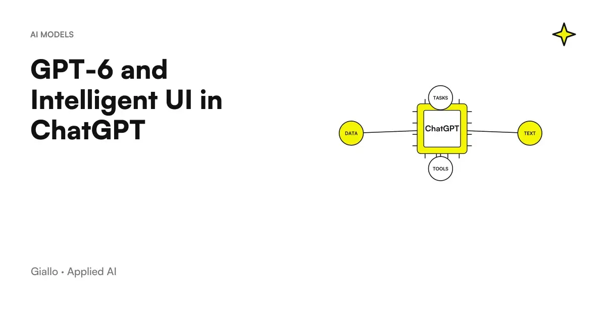 GPT-6 Intelligent UI: Visual comparison of data and interactive controls in ChatGPT