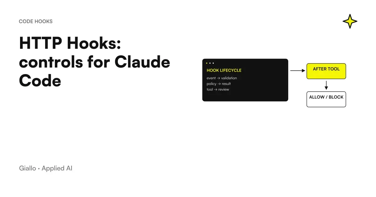 Claude Code HTTP Hooks: event, control and result in the development workflow