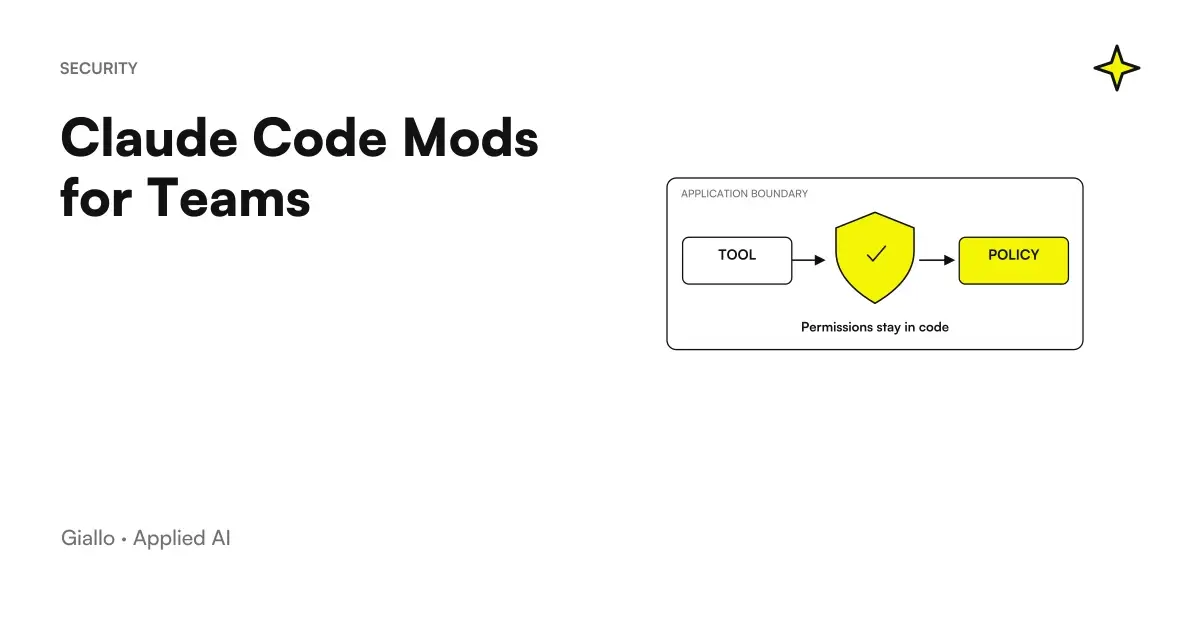 Claude Code Mods enterprise security team: managed provenance, review, distribution and policy boundary