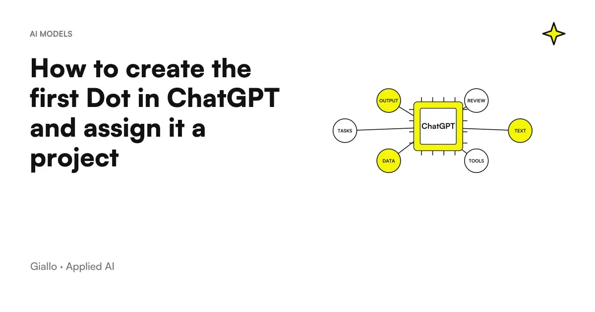 How to create Dot ChatGPT: path from brief to first revised result