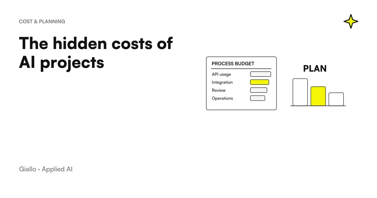 The hidden cost items in artificial intelligence projects