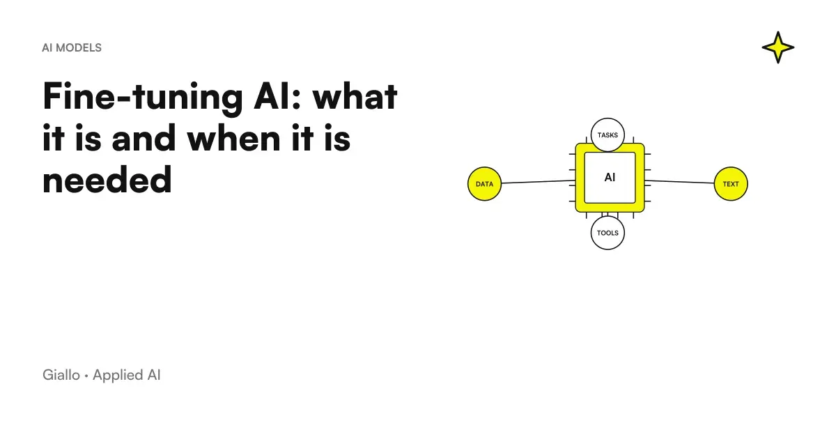 AI fine-tuning decision-making: when it is necessary to train a model and when RAG or a good prompt is enough