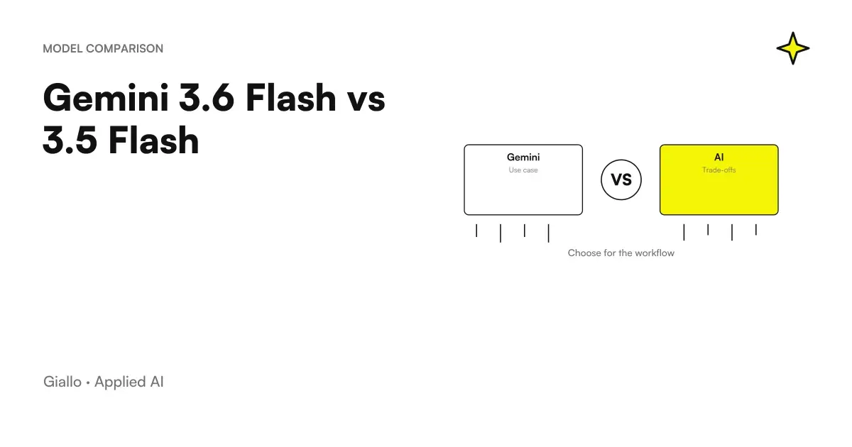 Comparison of Gemini 3.6 Flash and Gemini 3.5 Flash