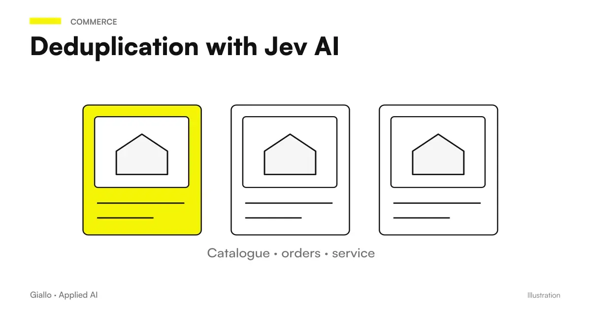 Two fictitious business records compared with Jev AI between themselves, different and uncertain, before the review