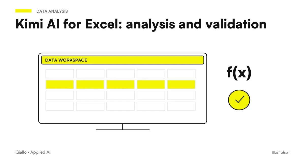 Kimi AI Excel and Data Control in a Worksheet