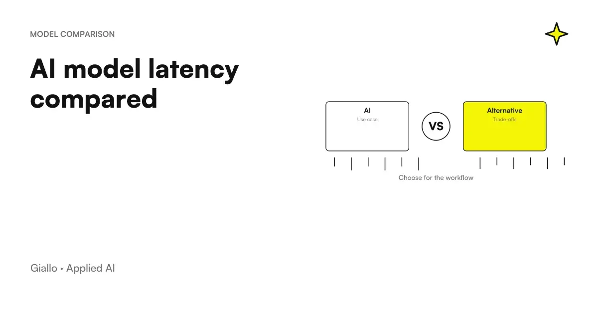 How the latency of AI models influences choice in the company