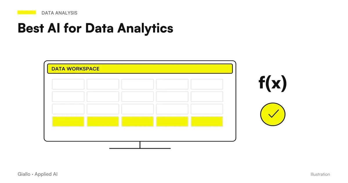 Best AI tools for business data analytics