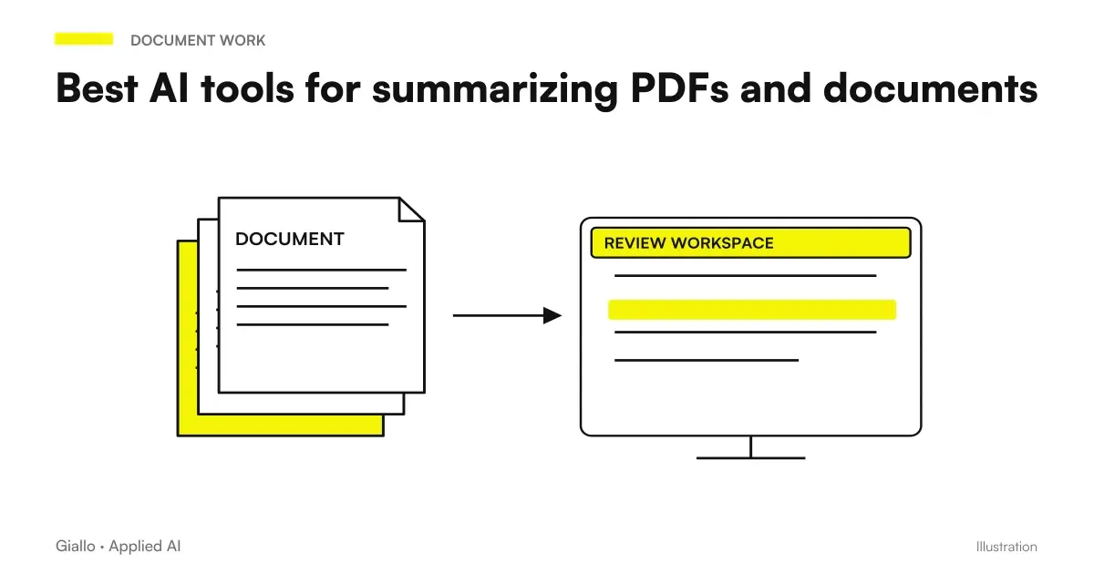 Best AI to summarize PDFs and business documents