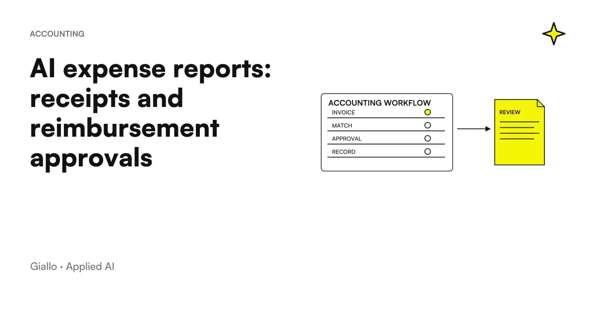 AI expense notes: data, controls and decision of the manager