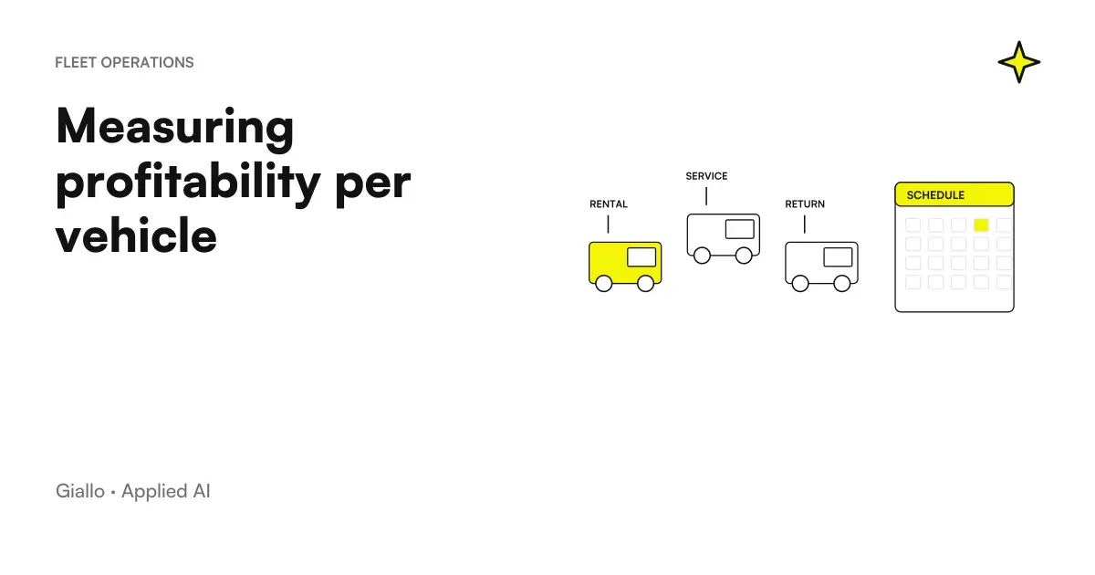 Profitability by vehicle: revenue, real costs, margin and fleet decision