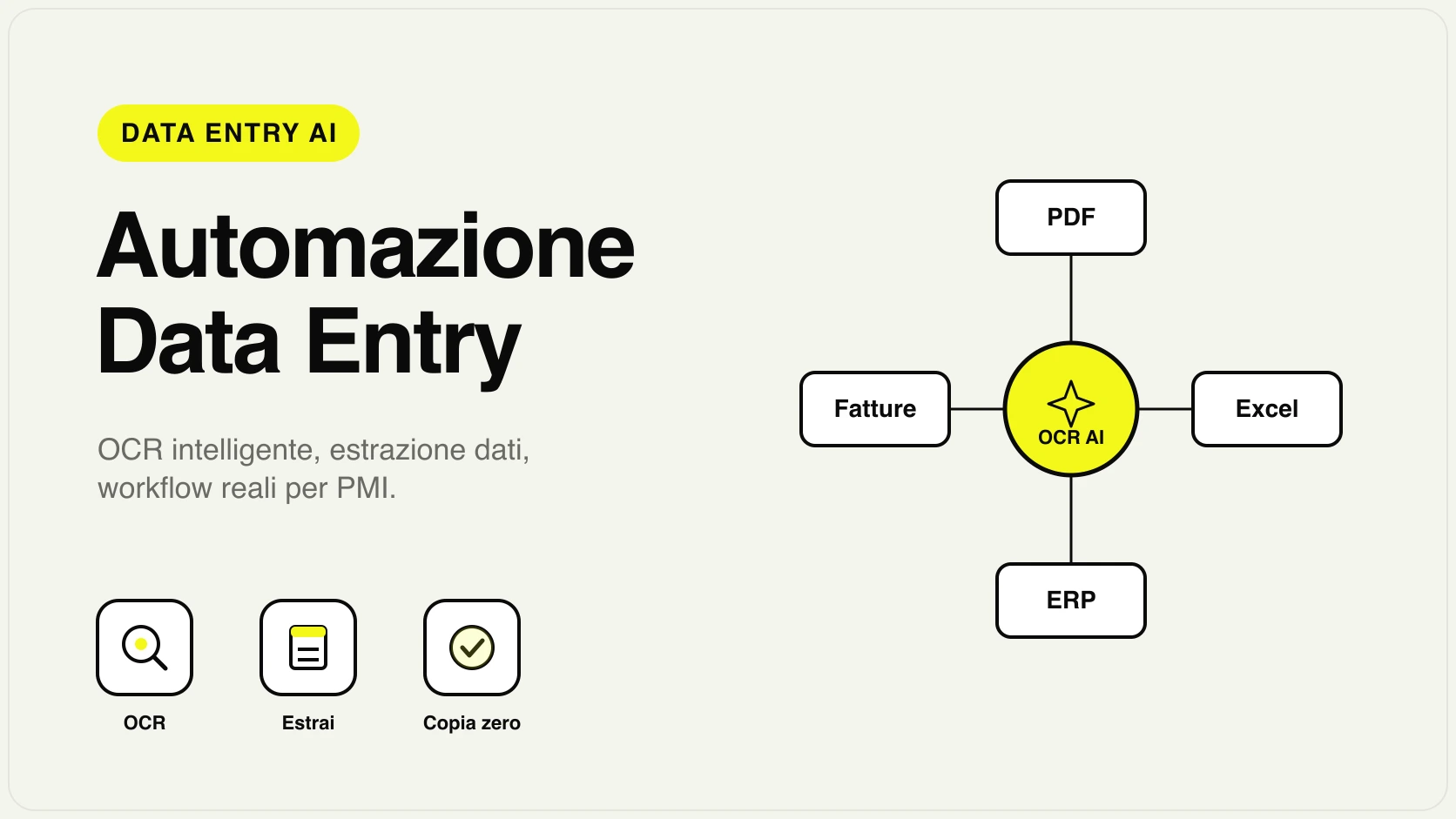 Automazione data entry con AI: estrazione e inserimento dati automatico per PMI