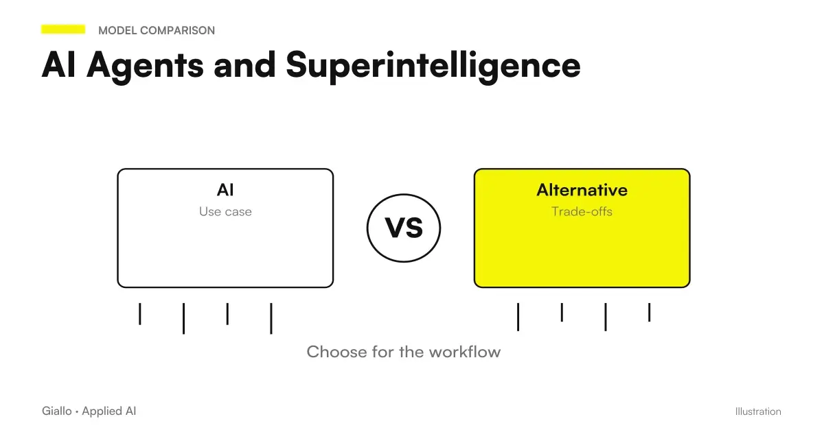 AI agents and superintelligence: comparison between operational autonomy and general capability