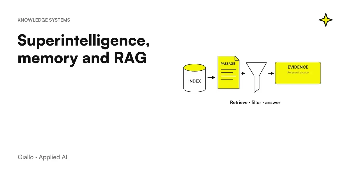 Superintelligence memory and context: session, documents and model capabilities