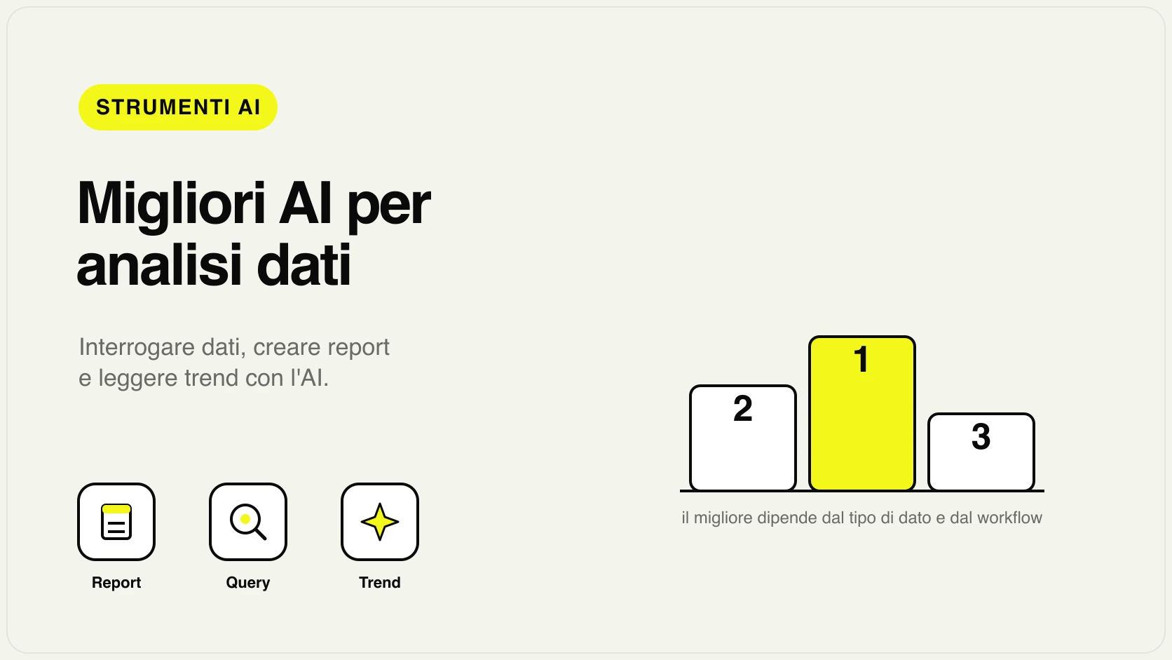 Migliori strumenti AI per analisi dati aziendali