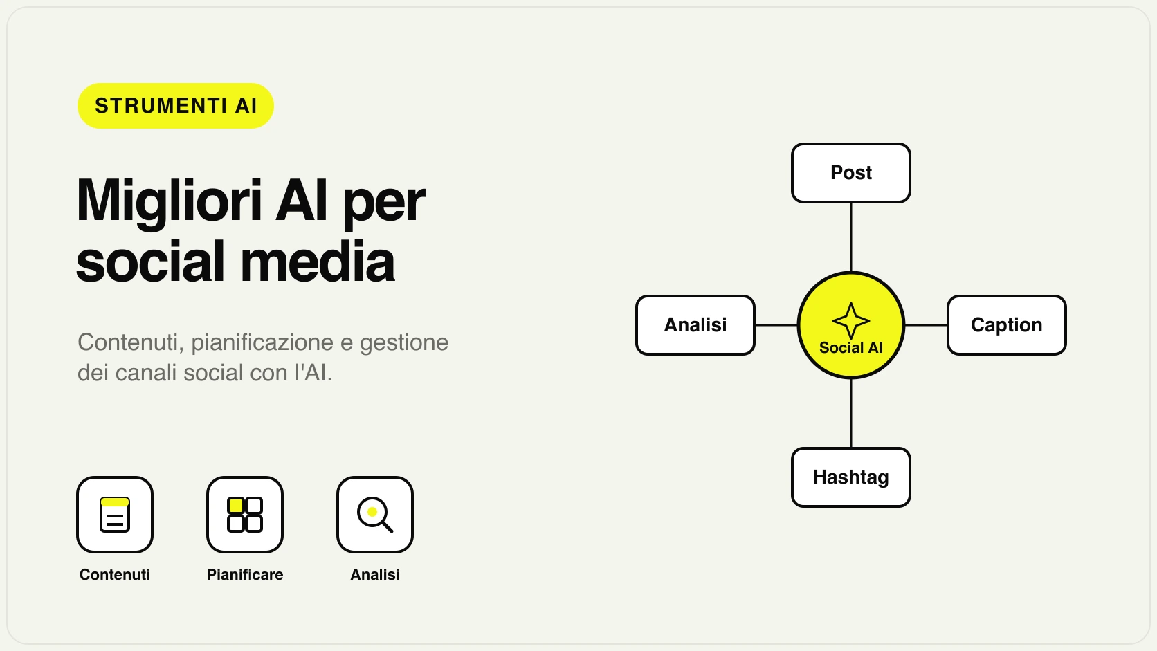 Migliori strumenti AI per social media e gestione contenuti
